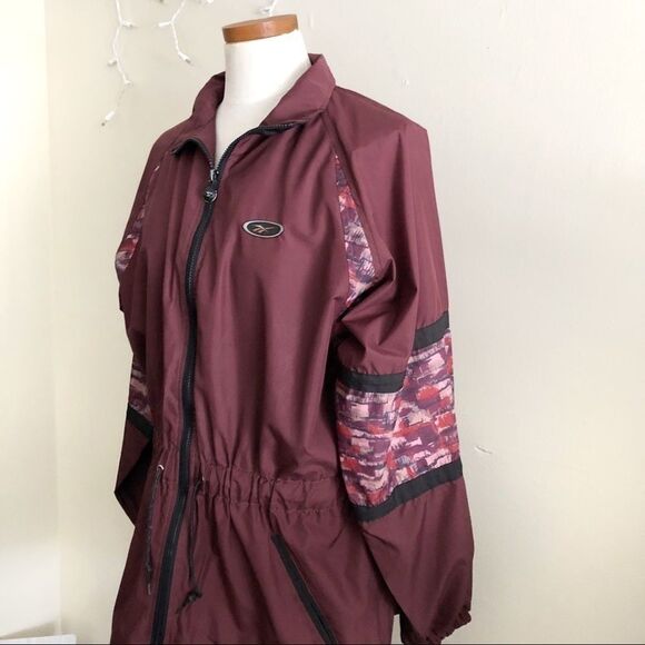 Vintage 70’s Reebok Purple cinched waist windbreaker Large - Picture 3 of 8